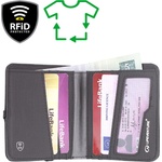LIFEVENTURE RFiD Компактен портфейл, рециклиран, сив (TO.68266)