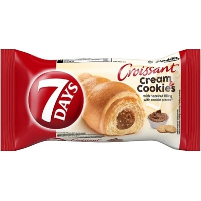 7 Days Croissant Cream & Cookies s lieskoorieškovým krémom s kúskami sušienok 60 g