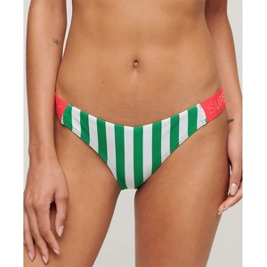 Superdry Cheeky bikini bottom - Green (Green Stripe)