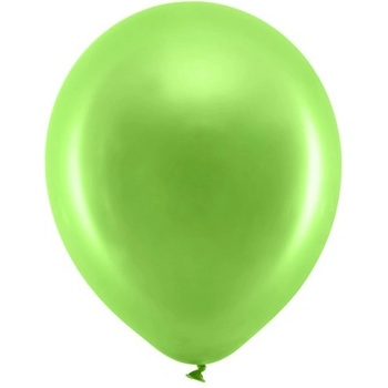 Party Deco Латексови Балони Металик, Светло Зелено 30см