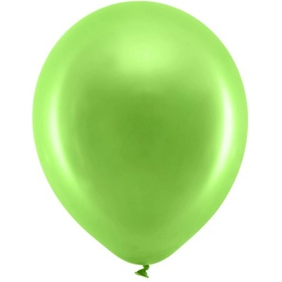 Party Deco Латексови Балони Металик, Светло Зелено 30см
