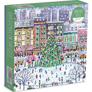 Galison - Puzzle Michael Storrings: Christmas in the City - 1 000 piese
