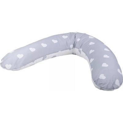 Bubaba Възглавница за кърмене Bubaba - Сиви сърца (83914)