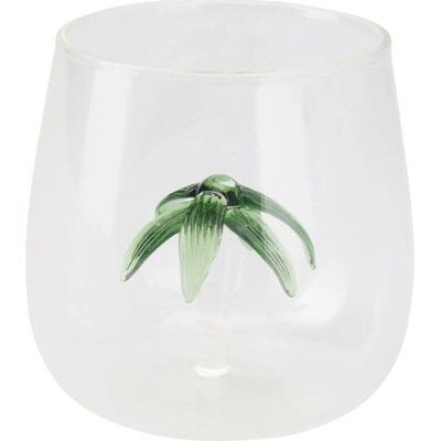 Excellent EH Houseware Sklenice s figurkou palma transparentní 400 ml