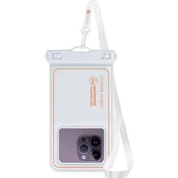Mobile Origin Waterproof Floating Case 6.5" White/Orange DBL-WHT-ORG01