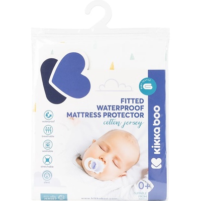 KikkaBoo Протектор за матрак KikkaBoo - Triangles, 60 х 120 х 15 cm, трико (31105030031)