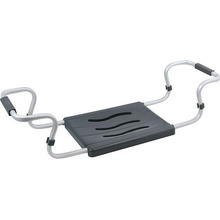 MSV sedátko do vany, nastavitelné, šedé, ocel, 50-70 cm, do 120 kg