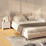 vidaXL Нощни шкафчета, 2 бр, бели, 45x34x44, 5 см, инженерно дърво (809864)