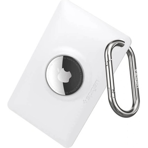 Spigen Поликарбонатов кейс във формата на дебитна карта за Apple AirTag - Spigen Air Fit Card AirTag Case (бял) (AMP01835)