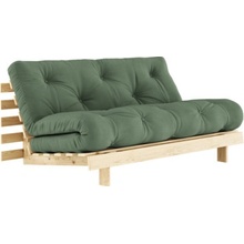 sofa Root by Karup bezbarvé + futon olive green 756