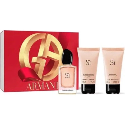 Giorgio Armani Si EDP 50ml + Body Lotion 75ml + Shower Gel 75ml комплект за жени