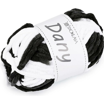 Pletací žinylková příze Dany 100 g Varianta: 5 černá, Balení: 1 ks 60672/156957/281785