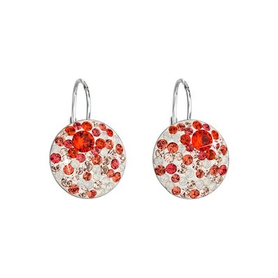 Pavona stříbrné náušnice s krystaly Crystals from Swarovski 31176.3