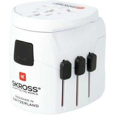 SKROSS Адаптер SKROSS PRO Light 4 x USB-A, 1.302471, World, Бял (SKROSS-1302471)