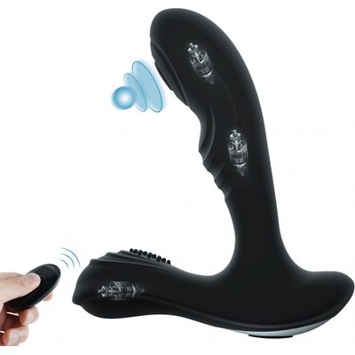 Paloqueth Prostate Vibrator with 12 Impact and Vibration Modes Black – Zbozi.Blesk.cz