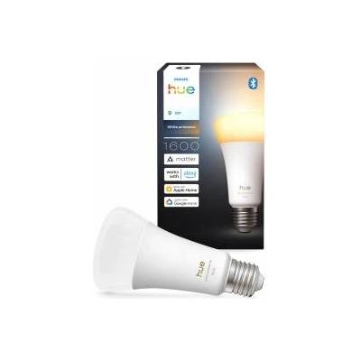 Philips Smart LED A60 lamp, White Ambiance, LED bulb with E27 socket, 8.1W, full spectrum light 1000K-20000K, 1600 lumens, dimmable, smart light compatible with voice assistants, pack of 2 - 929003855001