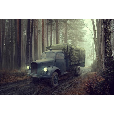 Roden Borgward B3000S 3x camo 1:72