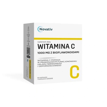 Medicinae Новатив Витамин С 1000 мг с биофлавоноиди, капсули, 60 бр