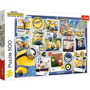 Trefl Puzzle 500 - Луда фото колекция / Minions: Злодеят идва (37390)