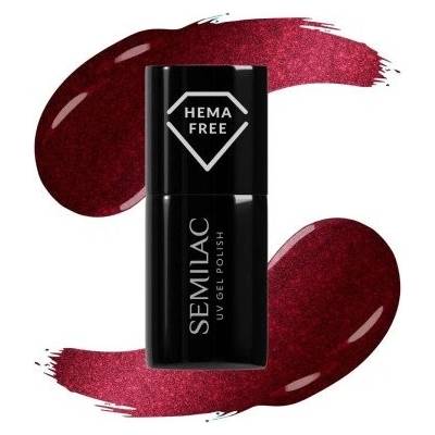 Semilac magnetický gel lak 467 Red Candle Flash 7ml Červená