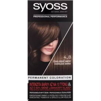 Syoss Permanent Coloration перманентна боя за коса 50 ml нюанс 4-8 Chocolate Brown за жени