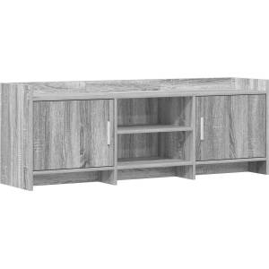vidaXL ТВ шкаф 130 x 33 x 47 см Сив Сонома Инженерна дървесина (8011176)
