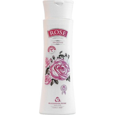 Bulgarian Rose Karlovo ROSE Original Šampón s prírodným ružovým olejom 200 ml