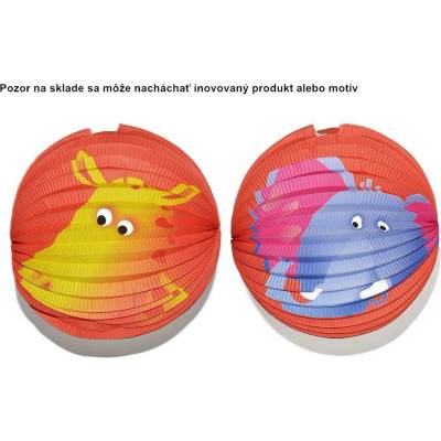 Lampión 25cm guľatý hroch a slon