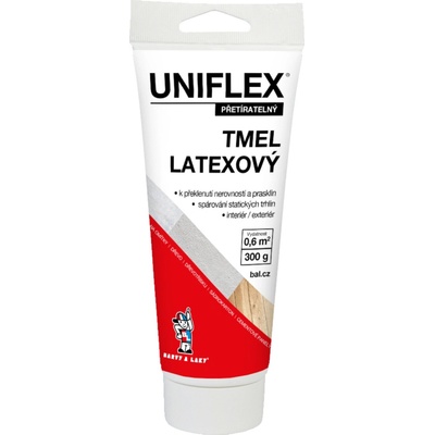Uniflex latexový tmel na sadrokartón, murivo a drevo, v tubě, 300 g