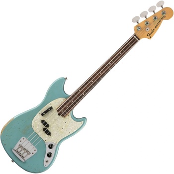Fender JMJ Mustang Bass RW Faded Daphne Blue Електрическа бас китара