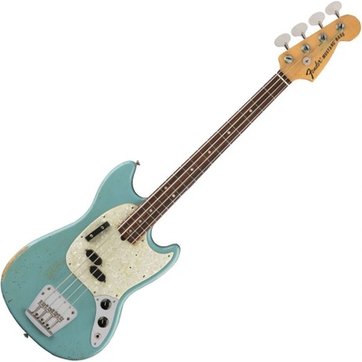 Fender JMJ Mustang Bass RW Faded Daphne Blue Електрическа бас китара