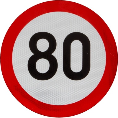 Obmedzenie rýchlosti 80 km retroreflexné pr. 200 mm, vhodné pre SK