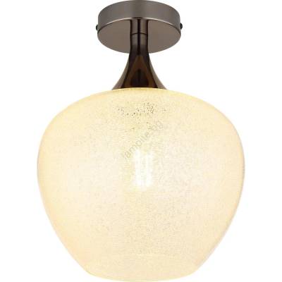 GLOBO 15548DK - Плафон MAXY 1xE27/40W/230V бял/антрацит (GL7965)