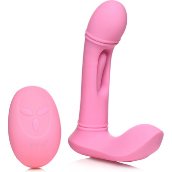Flickers G-Flick Flicking G-Spot Vibrator with Remote Pink