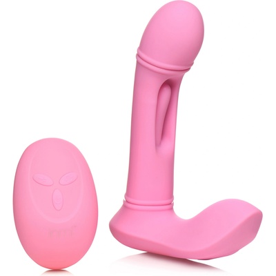 Flickers G-Flick Flicking G-Spot Vibrator with Remote Pink