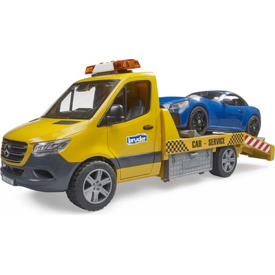 bruder auto odtahové služby MB Sprinter s autem Roadster se světlem a zvukem