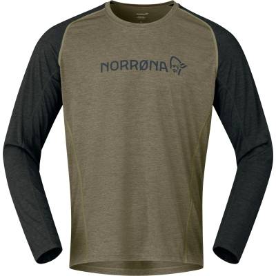 Norrøna Мъжка фланелка с дълъг ръкав за колоездене Norrøna Fjørå Equaliser Lightweight Long Sleeve Cycling jersey - Olive Night (056-3661-0211)