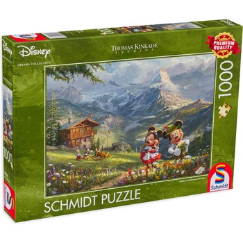 Schmidt Spiele Пъзел Schmidt от 1000 части - Мики в Алпите (59938)