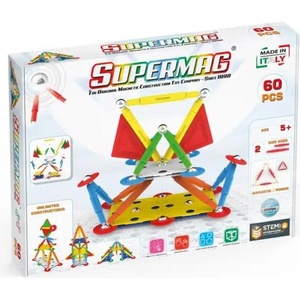 Supermag магнитен строителен комплект Multicolor 60 бр (0652)