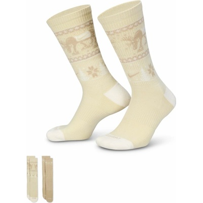 Nike EVERYDAY PLUS CUSHIONED 2 PAIRS HV6939-902 béžová