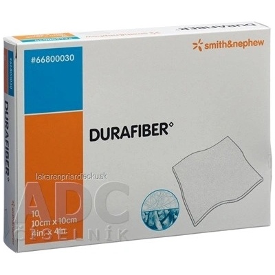 DURAFIBER Krytie na rany absorpčné, gélujúce krytie z hydrovlákna, veľkosť 10 x 10 cm, 1 x 10 ks