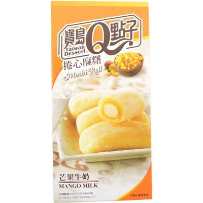 Q Brand Mochi rolky mango mléko 150 g – Sleviste.cz