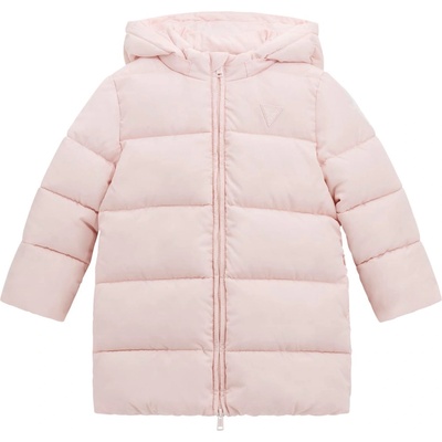 Guess Детско яке с качулка Guess - Изчистен десен, розово, 12 м (20254-K5BL07-WB240-G60N-12M)