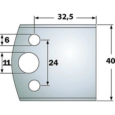 IGM Professional IGM Blanket nožov - LB32,5-40x16x4mm SP 2ks F026-193