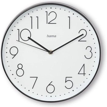 Hama Стенен часовник "Corsica", 30 см, тих, бял (HAMA-185873)