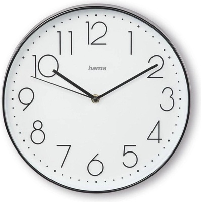 Hama Стенен часовник "Corsica", 30 см, тих, бял (HAMA-185873)