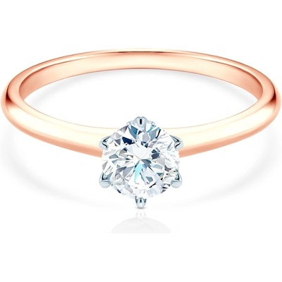 SAVICKI Годежен пръстен The Journey: двуцветно злато, лабораторен диамант