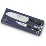 LION SABATIER Комплект ножове PYXIS INOX, с нож Сантоку, комплект от 2 бр. , неръждаеми нитове, Lion Sabatier (LS794280)