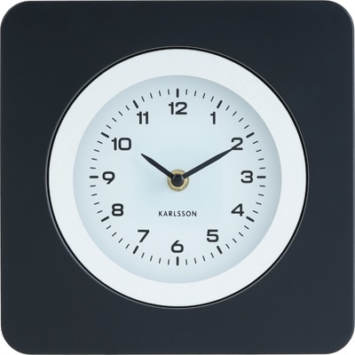 Karlsson New Vintage стенен часовник, матово черен (KA6050BK)