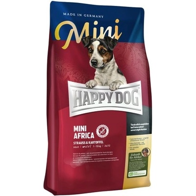 Happy Dog Supreme Mini Africa Pštros & Zemiaky 0,8 kg